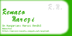renato marczi business card
